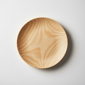 Wood-tone dessert plate