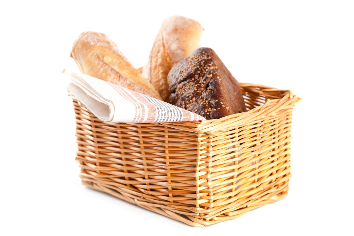 Geflochtener Brotkorb aus Weide