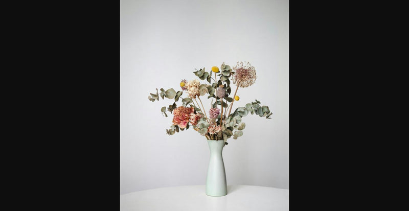 Trockenblumen-Strauß – Sage Vase